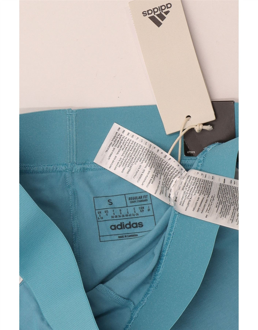 Leggings pentru femei Adidas UK 8/10 mic albastru bumbac
