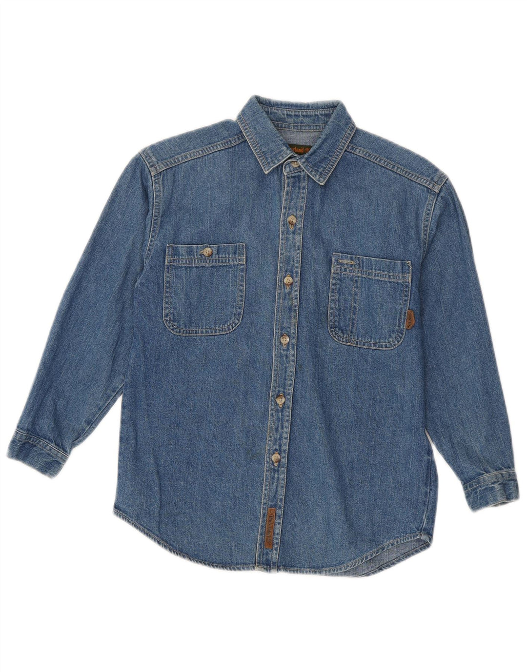 Cămașă Timberland Băieți Denim 7-8 Ani Bumbac Albastru