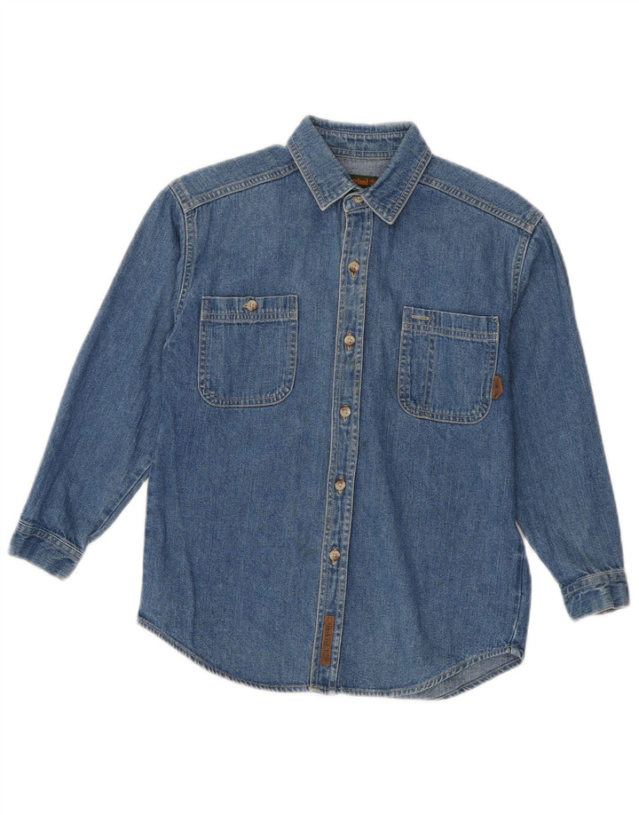 Cămașă Timberland Băieți Denim 7-8 Ani Bumbac Albastru