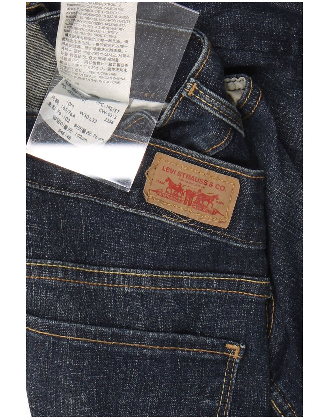 Blugi skinny cu jambiere scurte LEVI'S L30 L26 Bumbac albastru