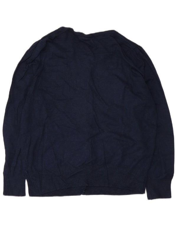 Pulover cardigan pentru femei Marks & Spencer UK 18 XL bleumarin, viscoză