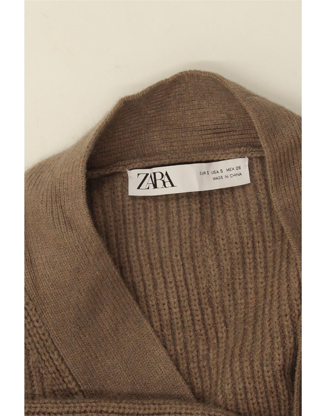 Pulover cardigan deschis supradimensionat pentru femei Zara UK 10 Maro mic