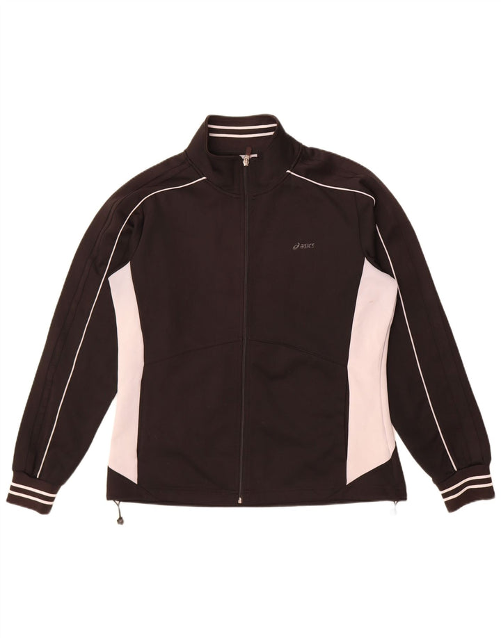 Jachetă de trening pentru femei Asics UK 18 XL, poliester color bloc negru