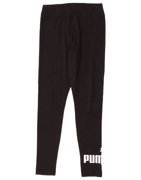 Leggings cu grafică Puma pentru femei UK 12 Medium Black Bumbac Sport