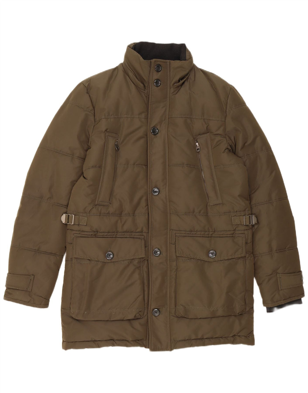 Jachetă căptușită pentru bărbați Zara UK 38 Medium Khaki