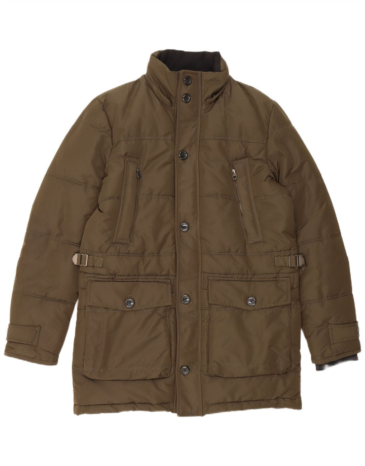 Jachetă căptușită pentru bărbați Zara UK 38 Medium Khaki