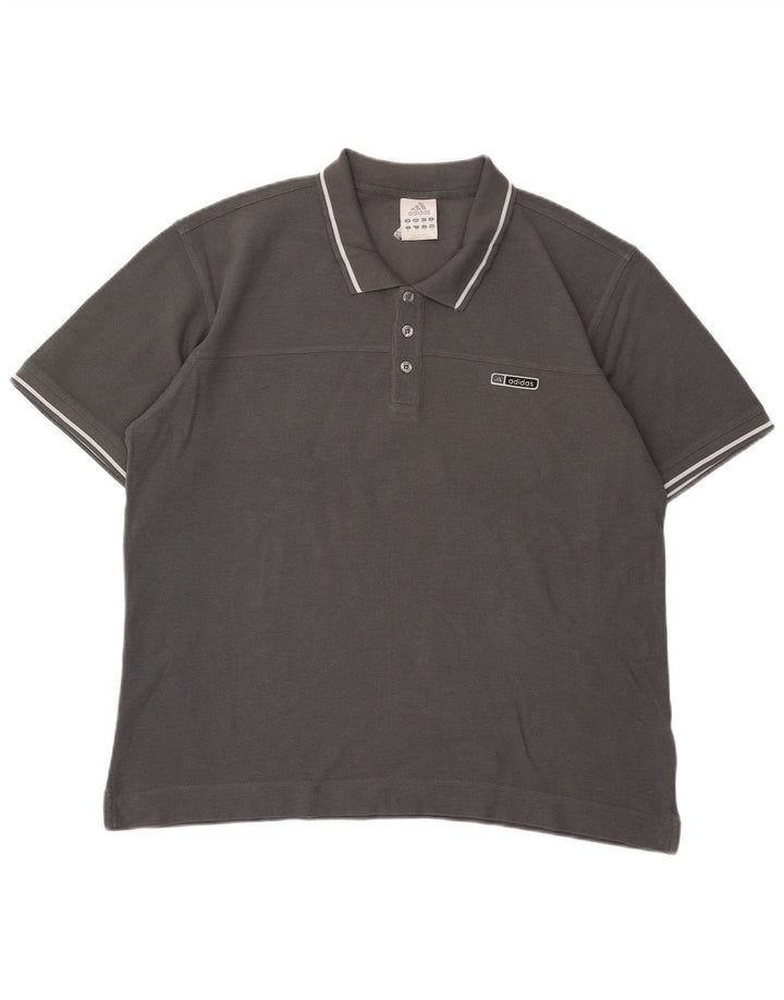Tricou polo pentru bărbați Adidas XL bumbac gri