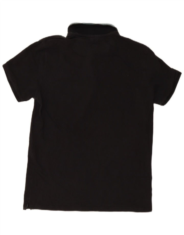 Tricou polo Champion pentru bărbați, mediu negru, cu dungi