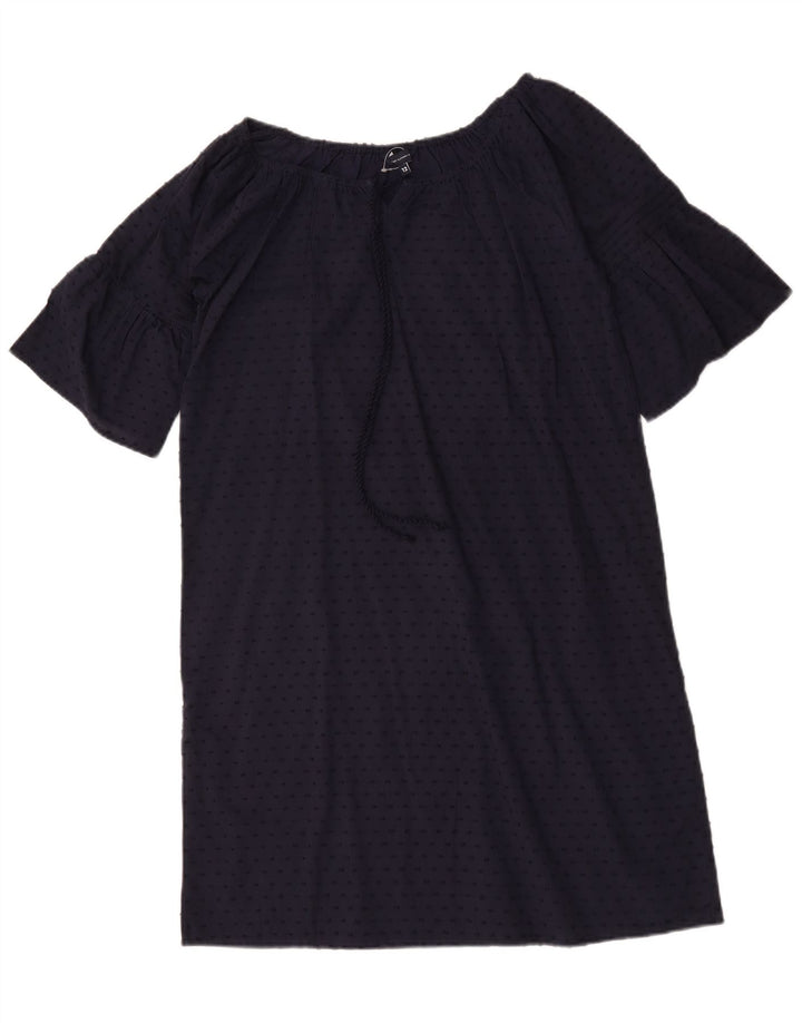 Crew Clothing Rochie schimbătoare pentru femei UK 12 Medium Bleumarin pete
