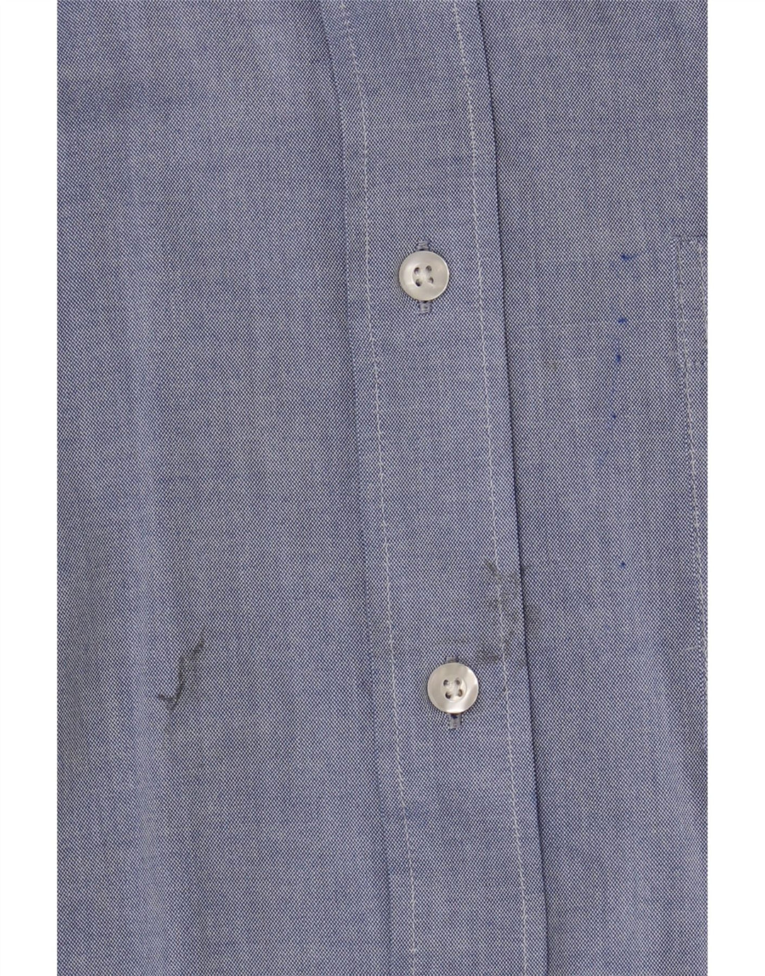 NAUTICA Mens Shirt Size 15 1/2 Medium Blue Cotton Vintage Nautica and Second-Hand Nautica from Messina Hembry 