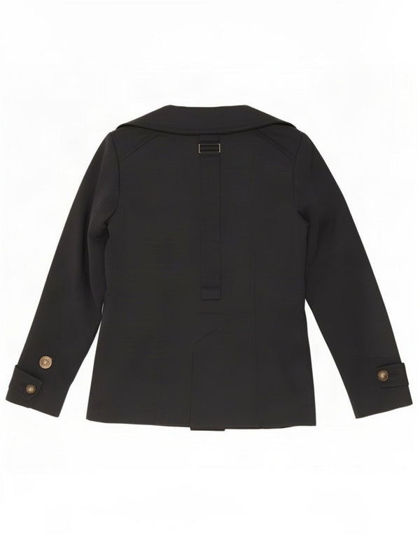 Blazer pentru femei Zara cu 1 nasture, UK 10, bumbac negru mic