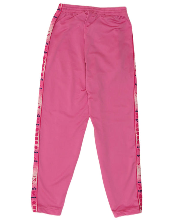 Pantaloni de trening grafic Diadora pentru femei UK 14 Roz mediu