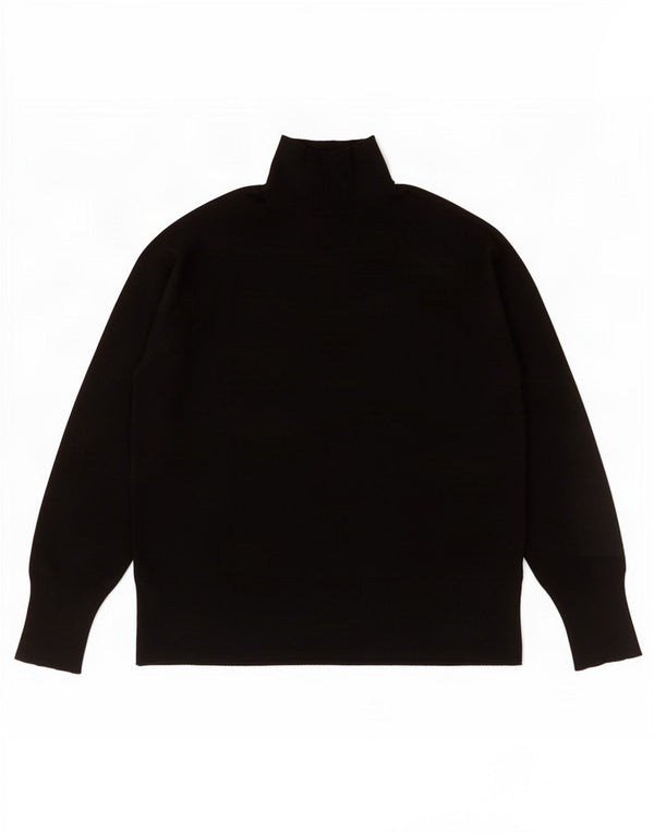 Pulover oversized cu gât țestoasă pentru femei Zara UK 10, mic, negru, viscoză