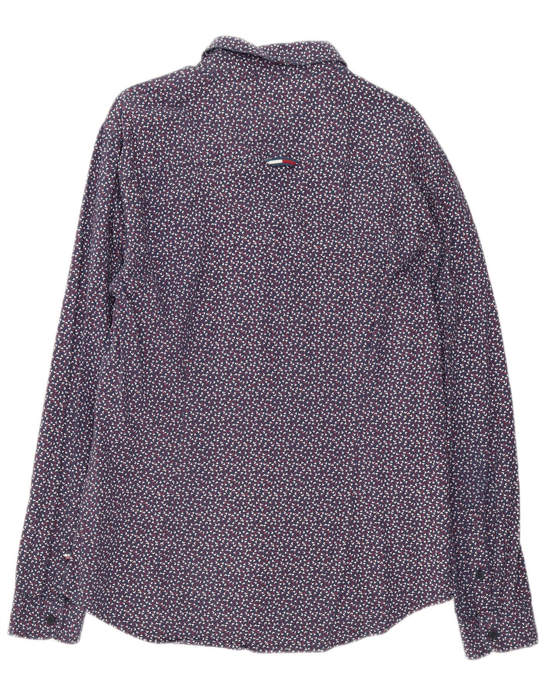 Cămașă pentru bărbați Tommy Hilfiger, mare, albastru, bumbac cu pete