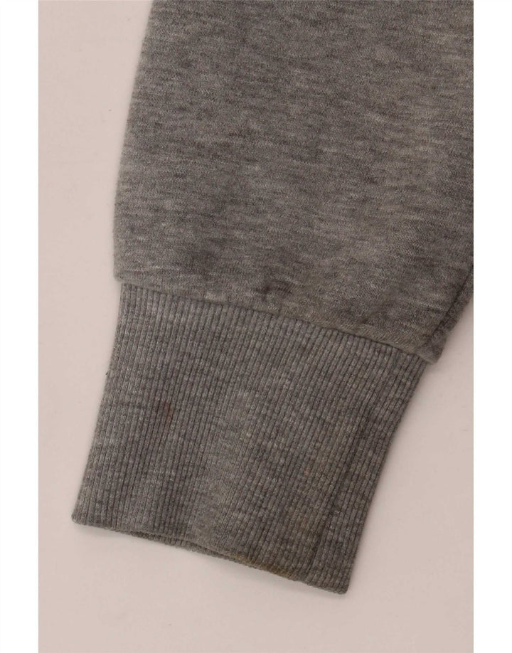 Pulover Superdry pentru bărbați, cu fermoar, bumbac mare, pete gri