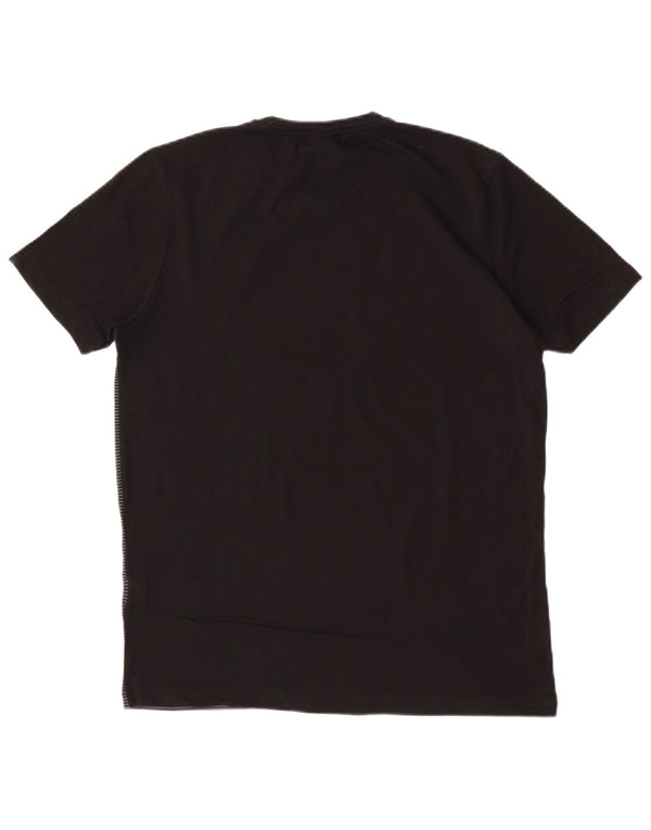Tricou grafic Puma pentru băieți, cu croiala normală, 15-16 ani, 2XL, negru, cu dungi