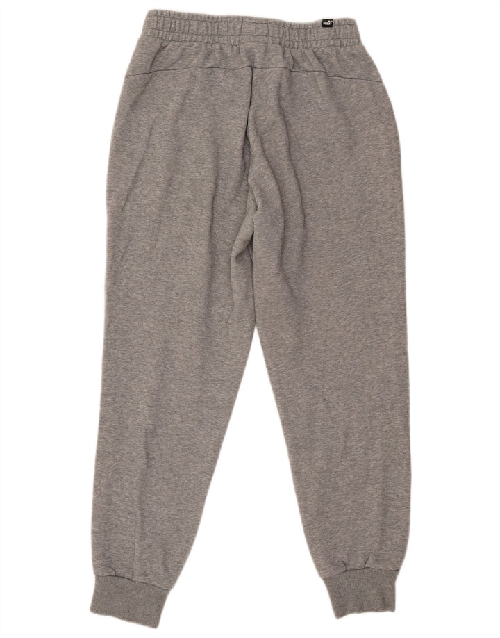 Pantaloni de trening Puma pentru bărbați Joggeri din bumbac cu pete gri mediu