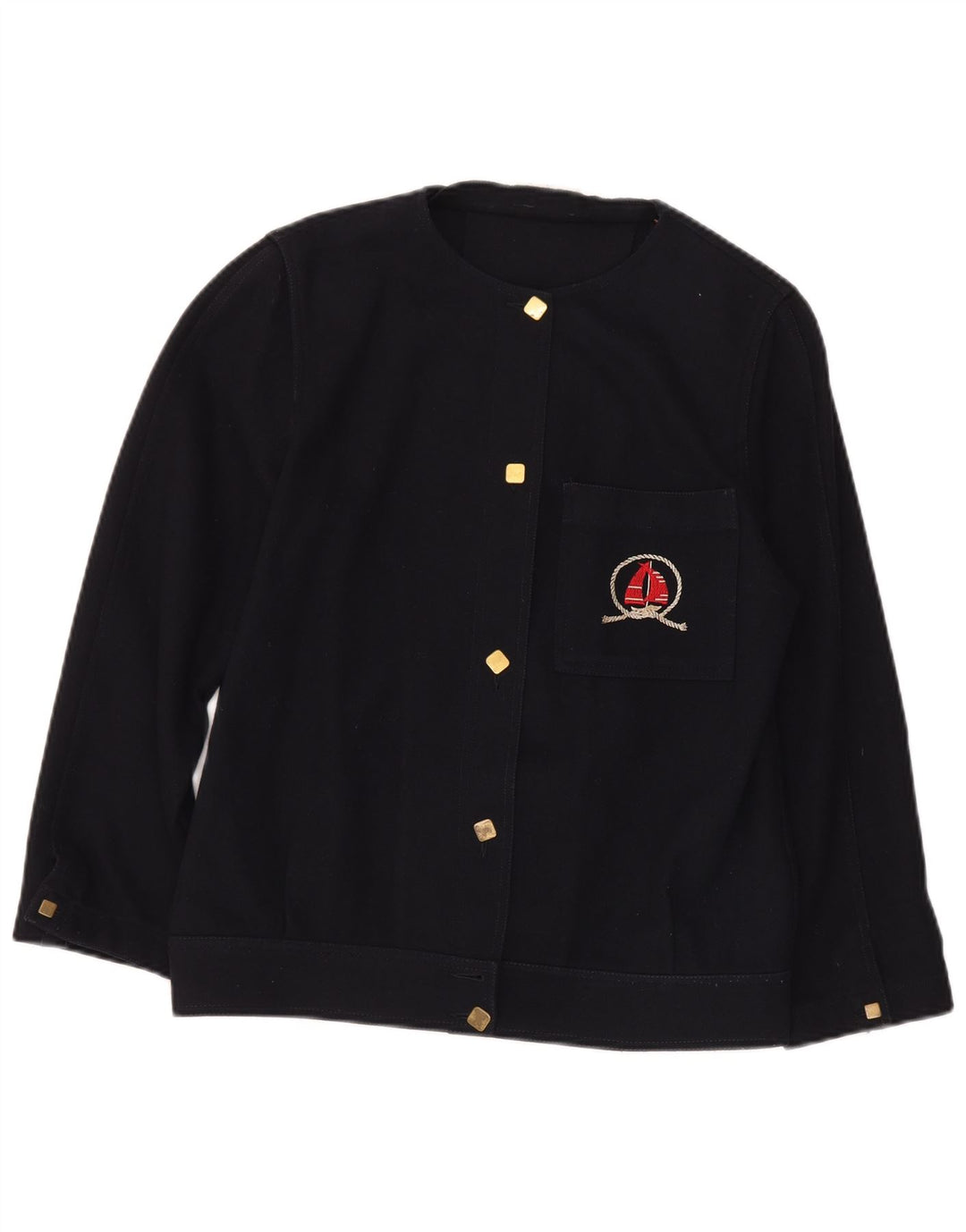 Cardigan Vintage pentru femei Top IT 42 Mediu Lână bleumarin
