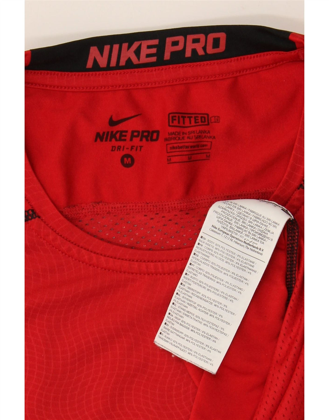 Tricou grafic pentru bărbați NIKE Dri Fit Top Poliester roșu mediu