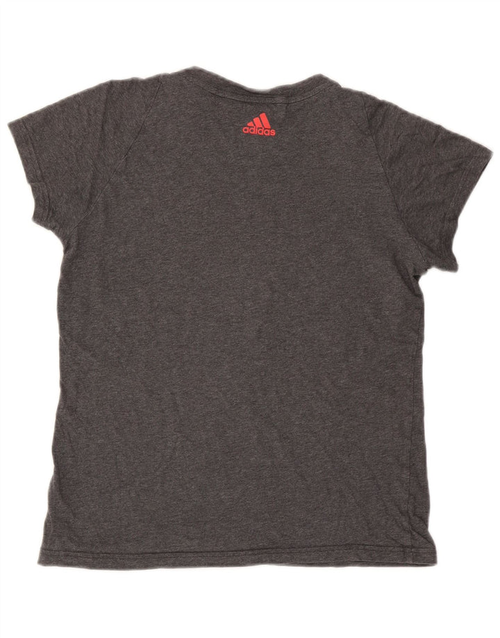 Tricou grafic Adidas pentru femei Top UK 10 Small Gri