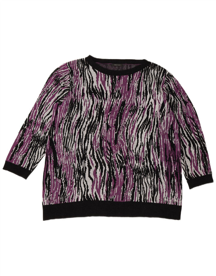 Florela Rubino Pulover pentru femei cu decolteu rotund UK 14 Medium Multicolor