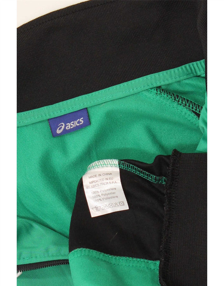 Jachetă de top pentru trening grafic Asics pentru bărbați 2XL, verde, poliester color bloc