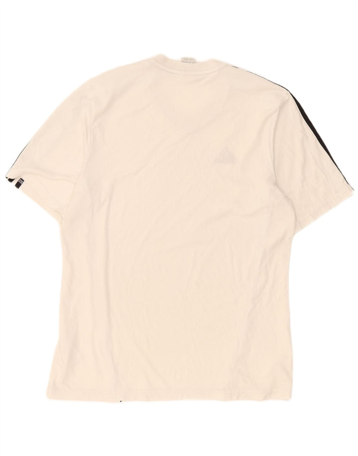 Tricou Adidas Climalite pentru bărbați Top mare din poliester alb