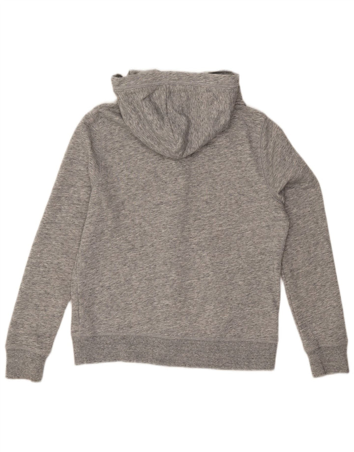 TOMMY HILFIGER Pulover supradimensionat cu capota cu fermoar pentru femei UK 10 Small Gri