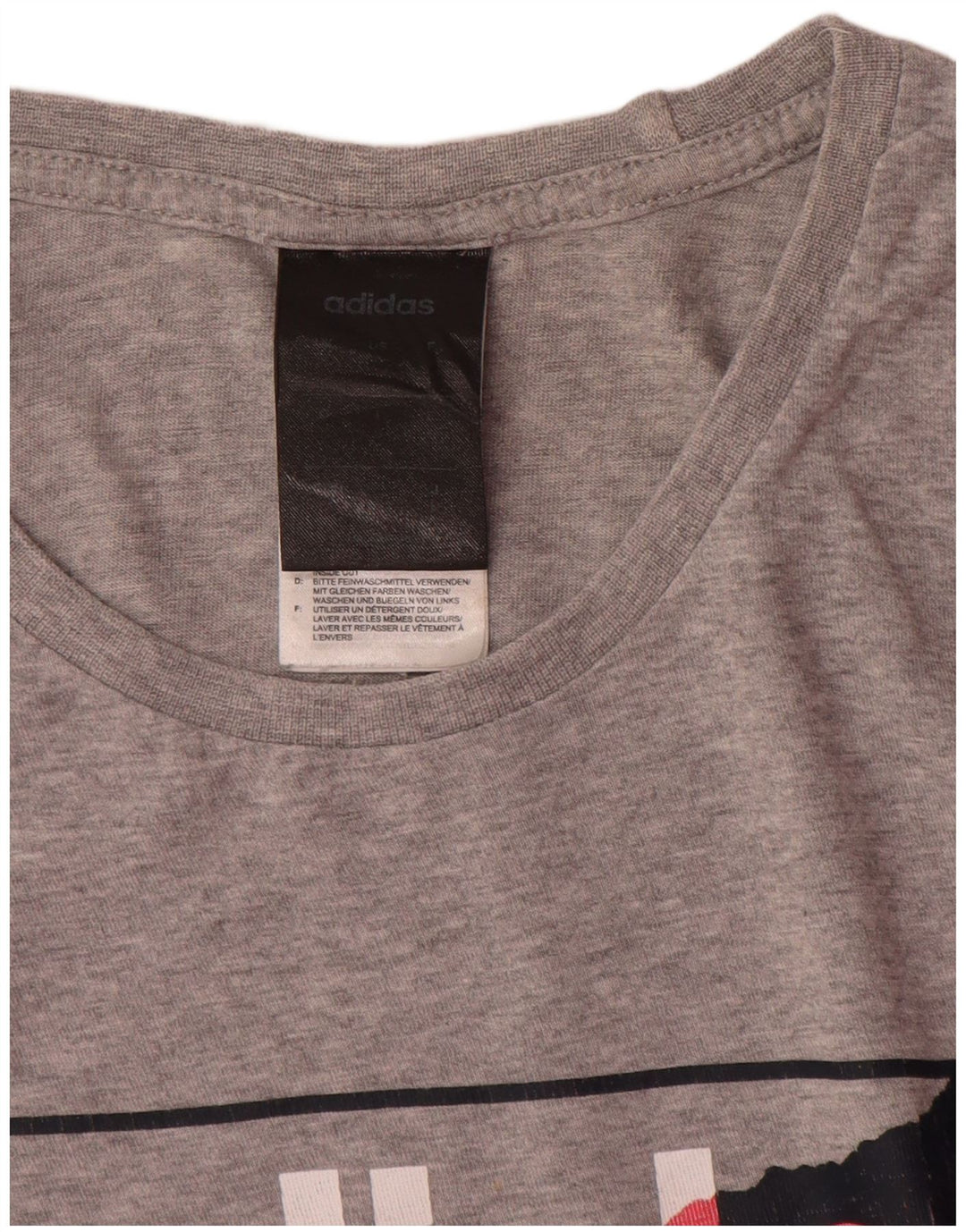 Tricou grafic pentru bărbați Adidas Top mic, gri, bumbac