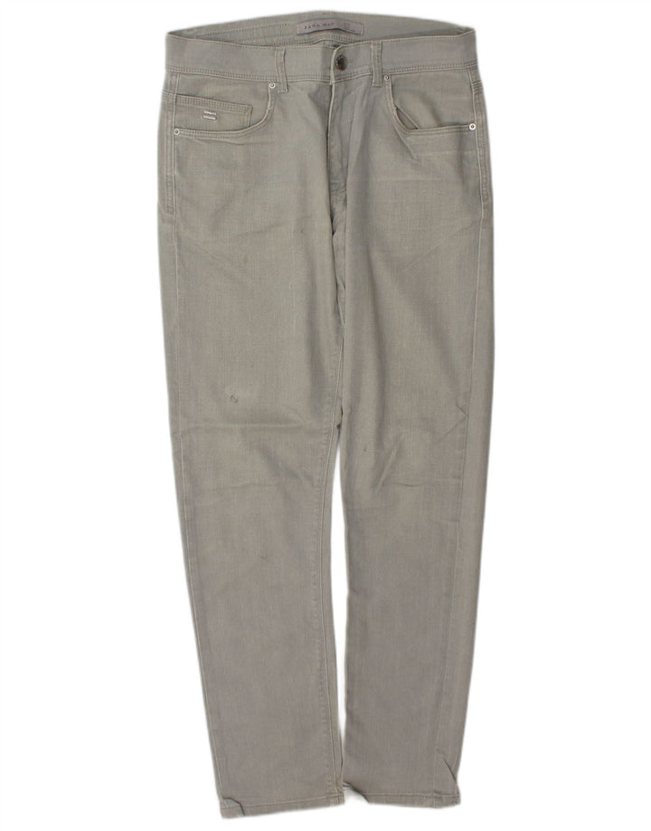 Blugi slim pentru bărbați Zara EU 40 Medium W31 L30 Bumbac gri