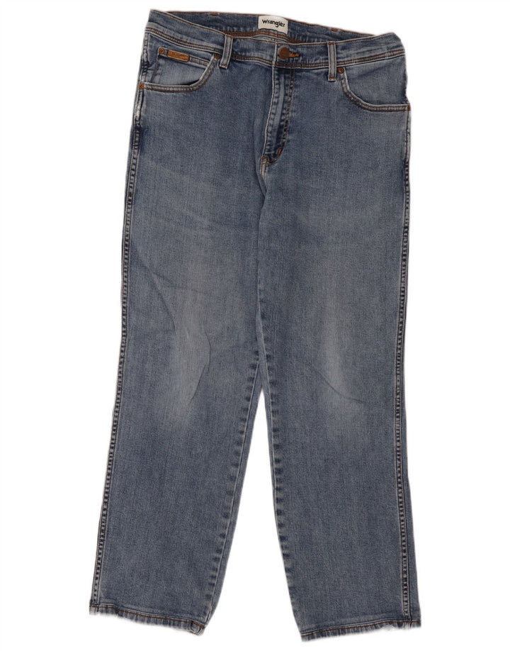 Blugi drepte pentru bărbați Wrangler Texas W36 L29 Bumbac albastru