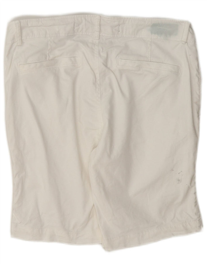 Pantaloni scurti chino Superdry pentru femei, bumbac alb, mediu W30