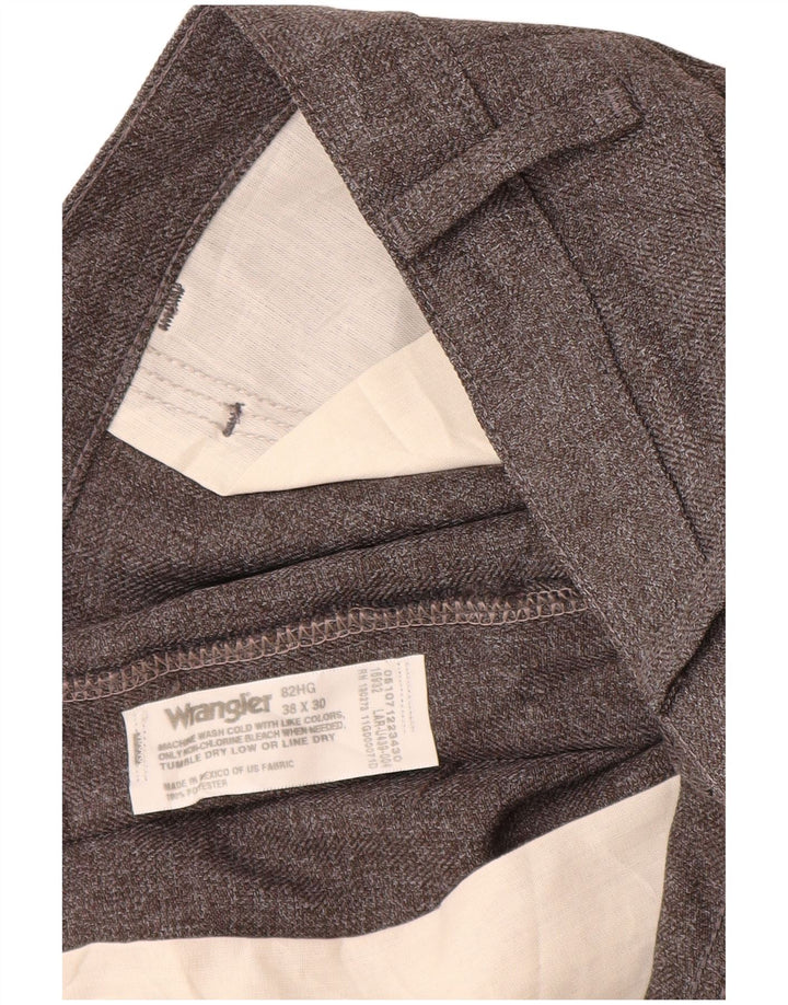 Pantaloni casual drepti pentru bărbați Wrangler W38 L30 poliester gri
