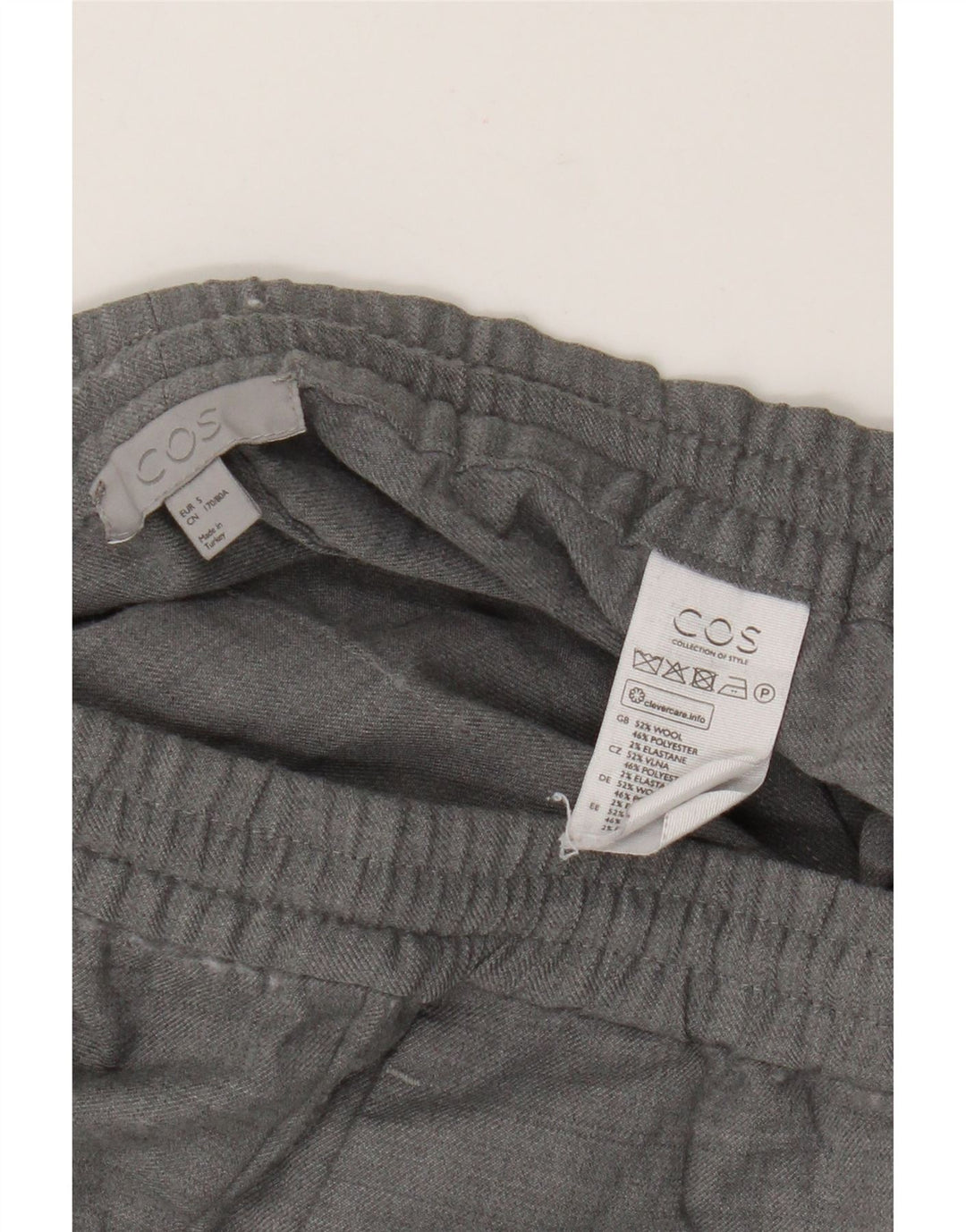Pantaloni cargo pentru bărbați Cos Joggeri Mici L29 L27 Lână gri