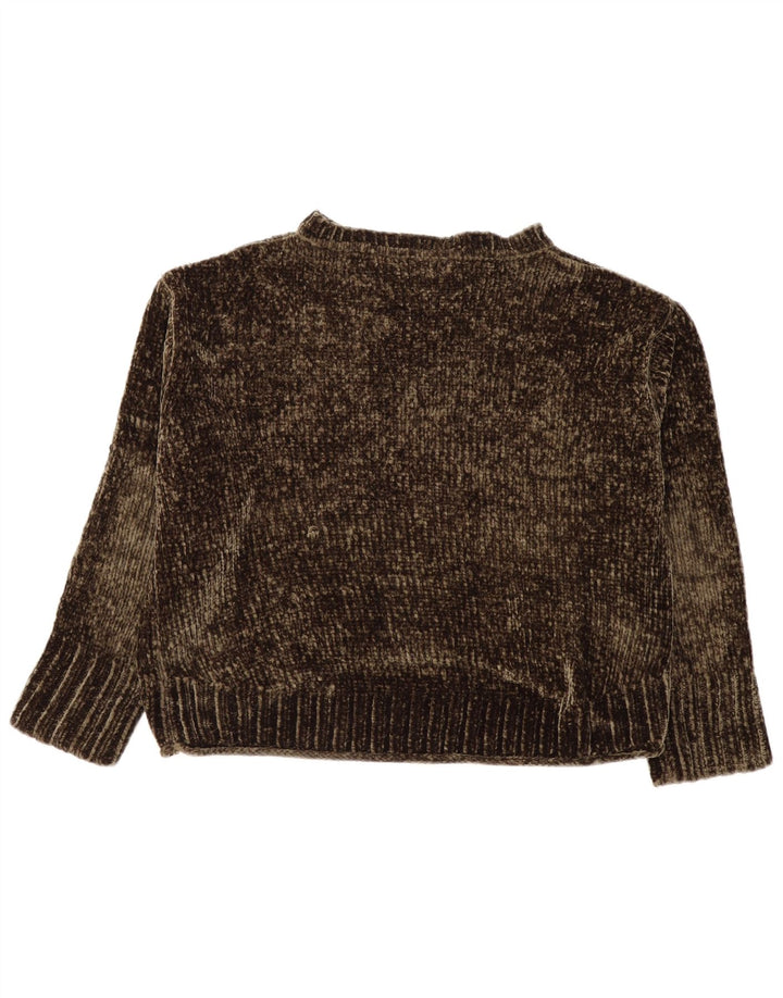 Pulover de damă Zara oversize crop cu gât barcă UK 14 Medium Khaki