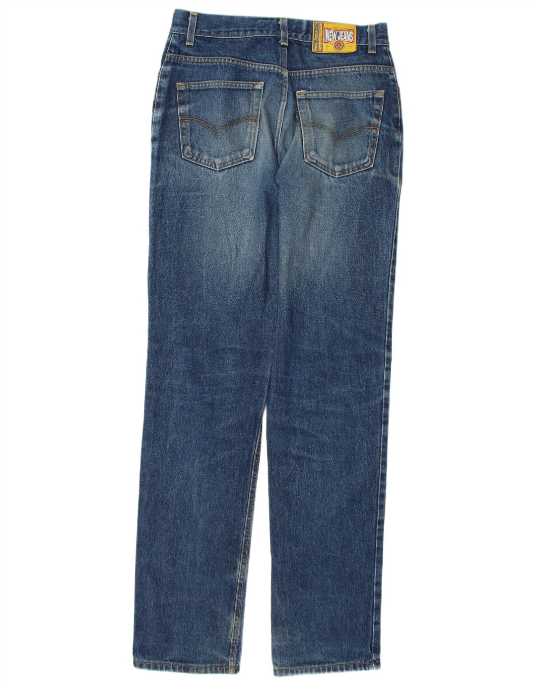 NEW JEANS Mens Straight Jeans W32 L36 Blue Cotton