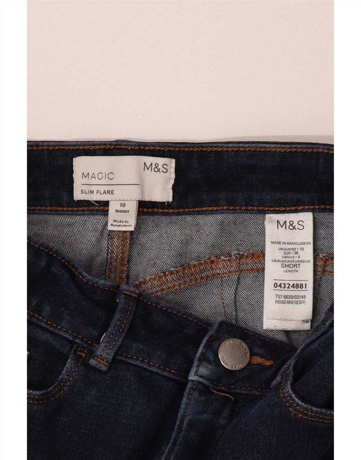 Blugi evazați magici pentru femei Marks & Spencer UK 10 mici W26 L26 bleumarin