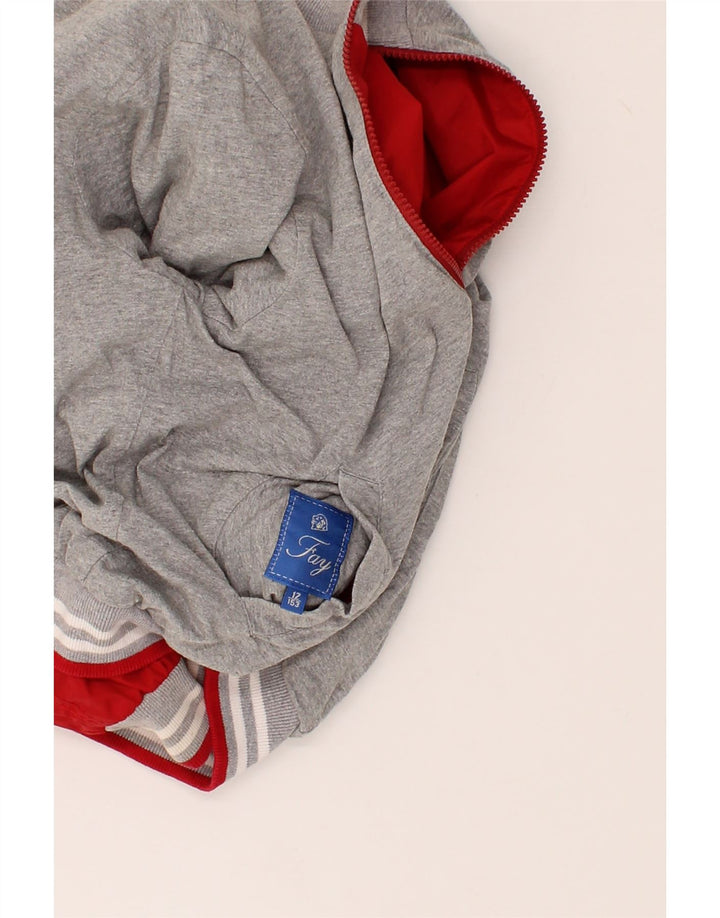 FAY Boys Graphic Reversible Jacket 11-12 Years Red Polyamide Vintage Fay and Second-Hand Fay from Messina Hembry 