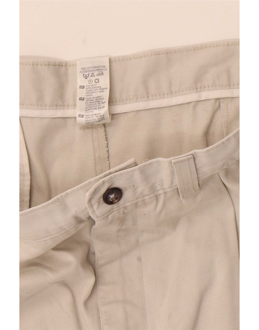 Pantaloni scurți chino pegged pentru bărbați Marks & Spencer W36, mari, bumbac alb