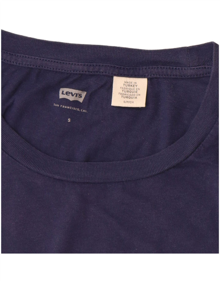 Tricou grafic pentru femei LEVI'S Top UK 10 mic Bumbac bleumarin