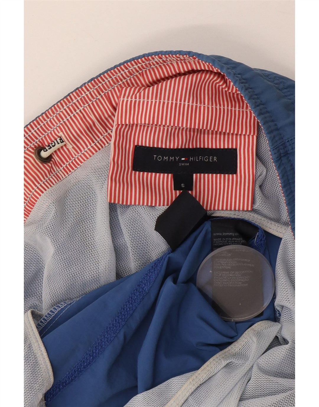 Pantaloni scurți de înot Tommy Hilfiger pentru bărbați, nailon mic, albastru