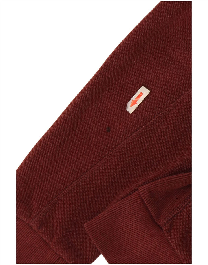 Pulover Timberland pentru bărbați, cu formă regulată, cu fermoar, burgundă medie