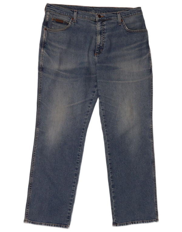WRANGLER Blugi pentru bărbați Texas Stretch drepte W36 L30 Bumbac albastru