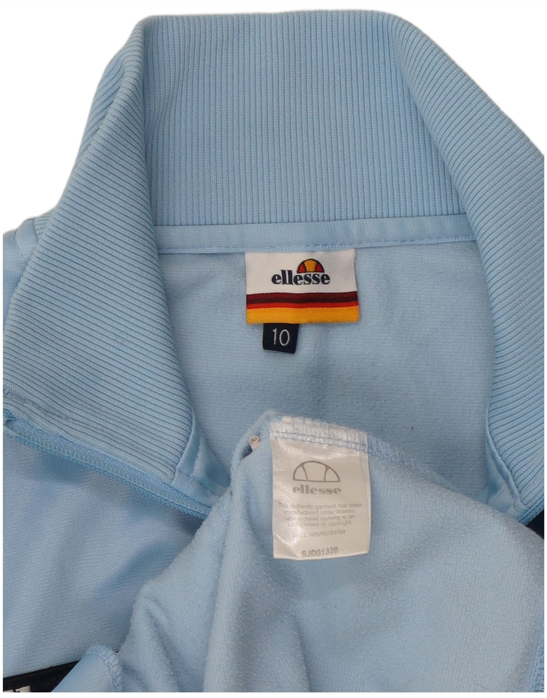 Jachetă de trening pentru femei ELLESSE UK 10 Mic, albastru, poliester color bloc