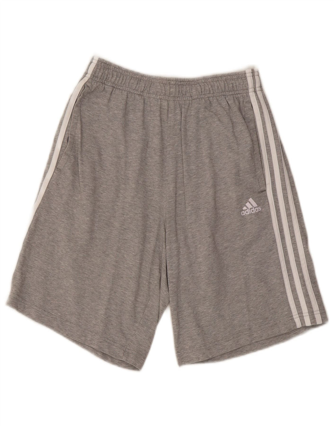 Pantaloni scurți sport adidas pentru bărbați, bumbac, gri mic