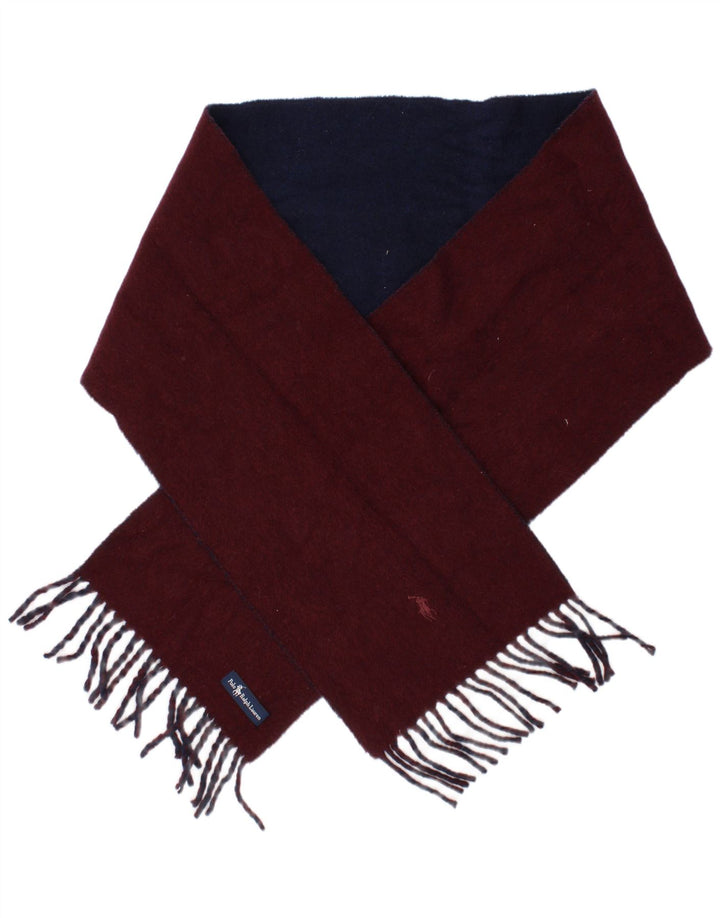 Eșarfă dreptunghiulară Polo Ralph Lauren pentru bărbați, mărime unică, Burgundy Classic