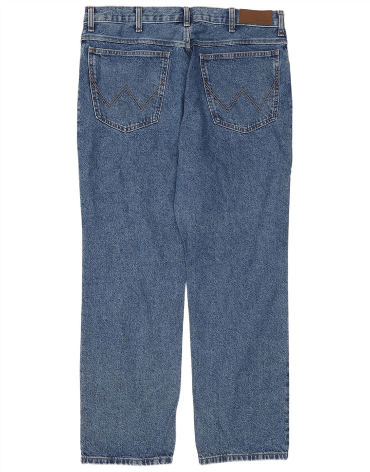 Blugi drepti pentru bărbați Wrangler W38 L30 Bumbac albastru