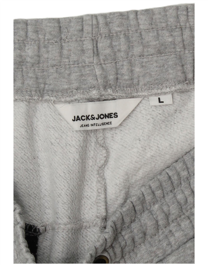 Pantaloni de trening pentru bărbați JACK & JONES Pantaloni de jogging mari, gri, bloc de culoare