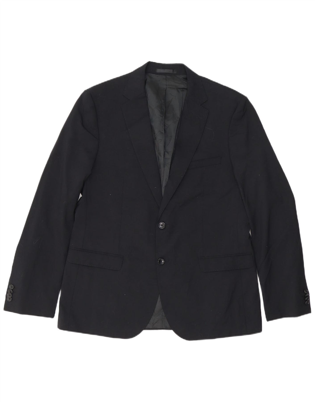 Jachetă blazer slim cu 2 nasturi pentru bărbați French Connection UK 44 2XL bleumarin