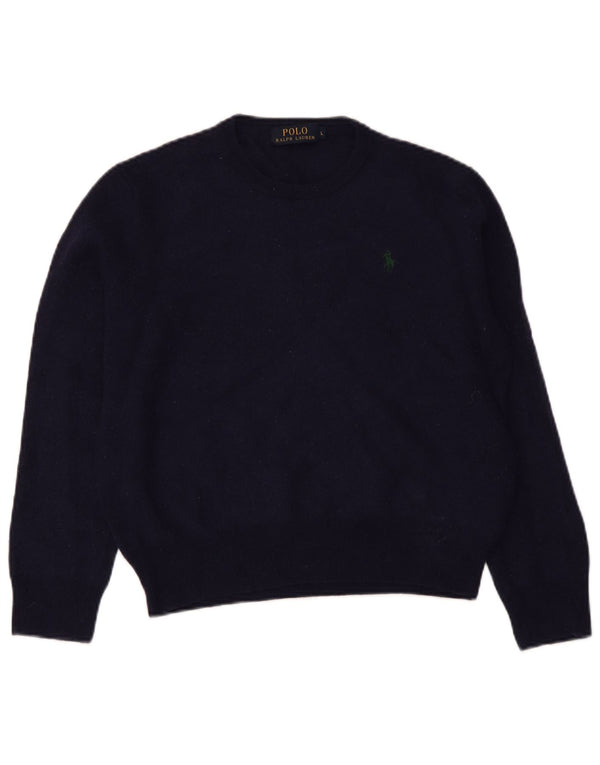 Pulover Polo Ralph Lauren pentru femei, cu gât turnat, mare, bleumarin